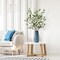 43’’ 3Pcs Artificial Ficus Branches Faux Leaf Spray Green Eucalyptus Branches Artificial Greenery Stems Fake Ficus Twig Plants for Home Office Wedding Vase Filler Shop Decoration